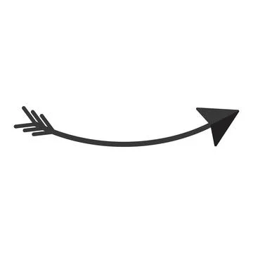 Arrow direction of movement, black arrow pointer landmark. Vector element Illustrazione stock