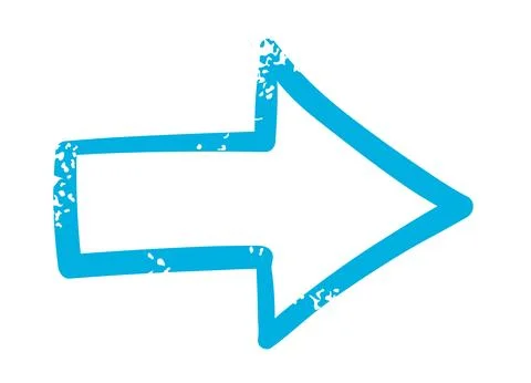 Arrow direction pointer hand drawn Stockillustratie