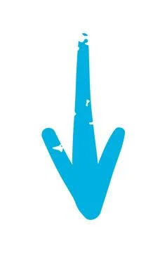 Arrow direction pointer hand drawn 스톡 일러스트