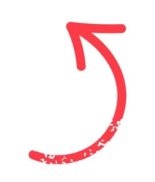 Arrow direction pointer hand drawn 스톡 일러스트