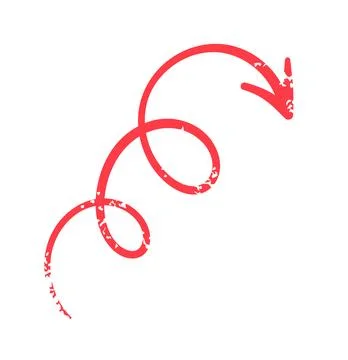 Arrow direction pointer hand drawn Stock Illustration
