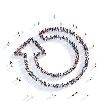 Arrow direction shape icon 3D rendering Stock Illustration