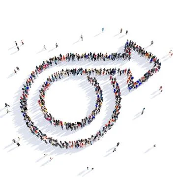 Arrow direction shape icon 3D rendering Stock Illustration