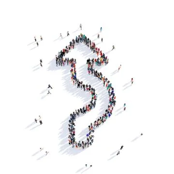 Arrow direction shape icon 3D rendering Stock Illustration