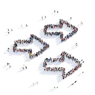 Arrow direction shape icon 3D rendering Stock Illustration