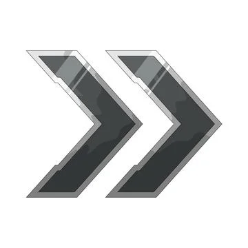 Arrow double illustration Stock Illustration