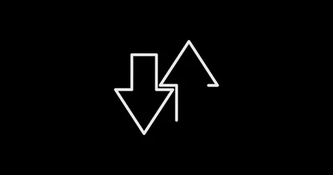 Arrow down and up Stock Footage 284329382