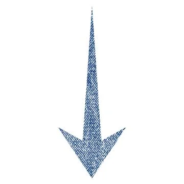 Arrow Down Fabric Textured Icon 库存插图