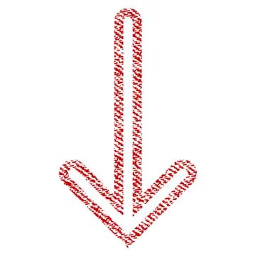 Arrow Down Fabric Textured Icon Stockillustratie