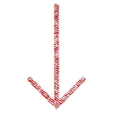 Arrow Down Fabric Textured Icon 库存插图