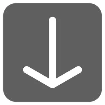 Arrow Down Flat Squared Vector Icon Stockillustratie