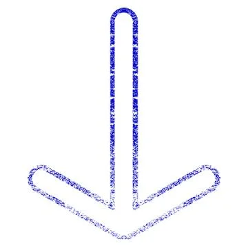 Arrow Down Grunge Textured Icon Stock Illustration