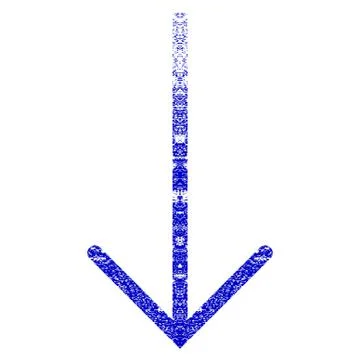 Arrow Down Grunge Textured Icon イラスト素材