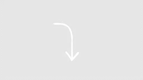 Arrow Down Hand Drawn with Alpha Channel Video stock 315447721