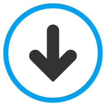 Arrow Down Icon 库存插图