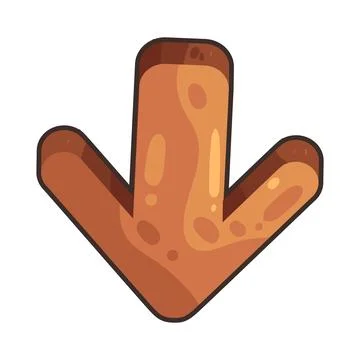 Arrow Down illustration Stock Illustration