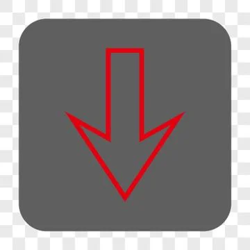 Arrow Down Interface Toolbar Button 스톡 일러스트