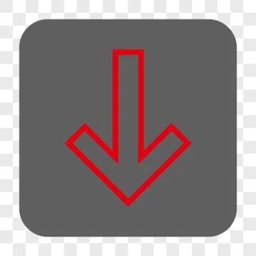 Arrow Down Interface Toolbar Button Stock Illustration
