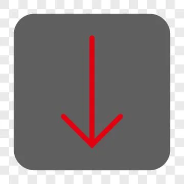 Arrow Down Interface Toolbar Button Stock Illustration