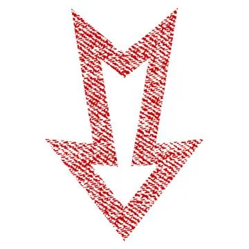 Arrow Down Raster Textured Icon For Overlay Watermark Stamps Stock Illustration
