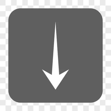 Arrow Down Rounded Square Button 库存插图