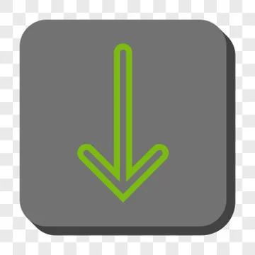 Arrow Down Rounded Square Button Stock Illustration