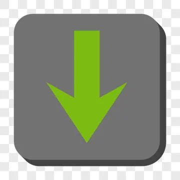 Arrow Down Rounded Square Button Stock Illustration