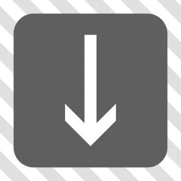 Arrow Down Rounded Square Button Stock Illustration