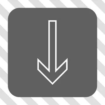 Arrow Down Rounded Square Button Stock Illustration