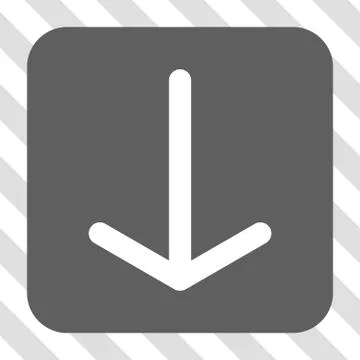 Arrow Down Rounded Square Button Stock Illustration