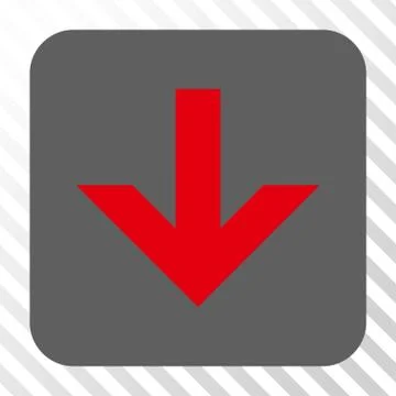Arrow Down Rounded Square Button Stockillustratie