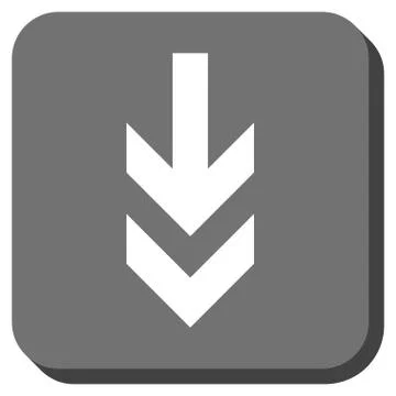 Arrow Down Rounded Square Vector Icon 库存插图