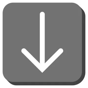 Arrow Down Rounded Square Vector Icon Stock Illustration