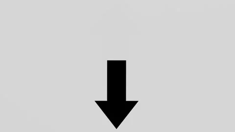 Arrow down Upload Animation on white background. Stock Footage 281867218
