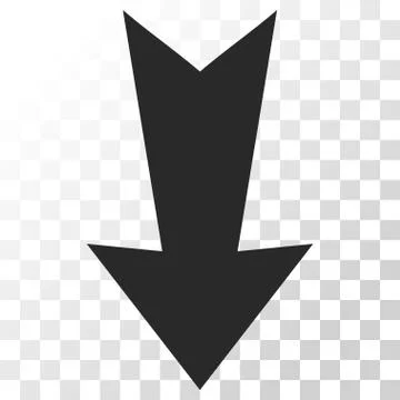 Arrow Down Vector Icon 库存插图