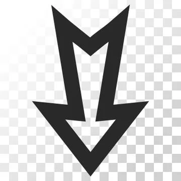 Arrow Down Vector Icon Stock Illustration