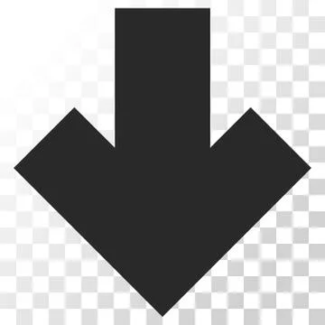 Arrow Down Vector Icon 库存插图