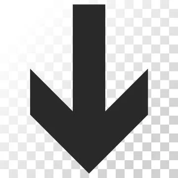 Arrow Down Vector Icon 库存插图