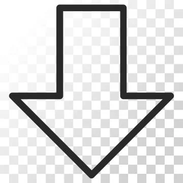Arrow Down Vector Icon Stock Illustration