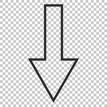 Arrow Down Vector Icon 库存插图