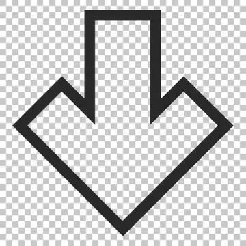 Arrow Down Vector Icon 库存插图