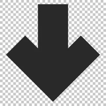Arrow Down Vector Icon Stock Illustration