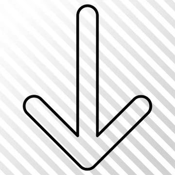 Arrow Down Vector Icon Stock Illustration