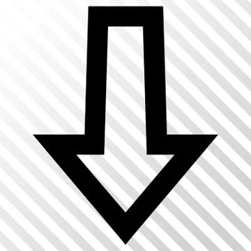 Arrow Down Vector Icon 库存插图