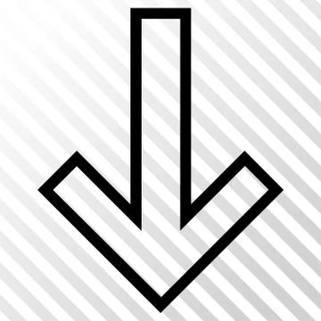 Arrow Down Vector Icon Stock Illustration