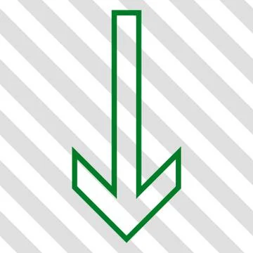 Arrow Down Vector Icon 库存插图
