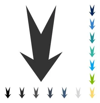Arrow Down Vector Icon Stock Illustration