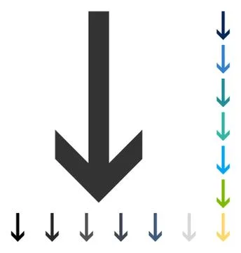Arrow Down Vector Icon 库存插图