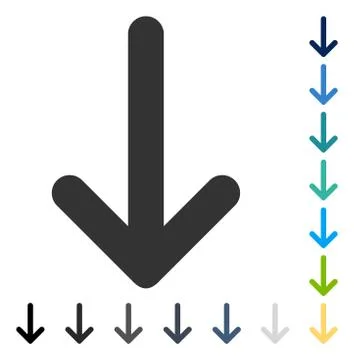 Arrow Down Vector Icon Stock Illustration