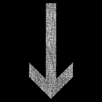 Arrow Down Vector Textured Icon For Overlay Watermark Stamps Stock Illustration